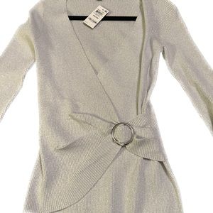 Perfect Holiday Party Top: Festive Silver Sparkle.